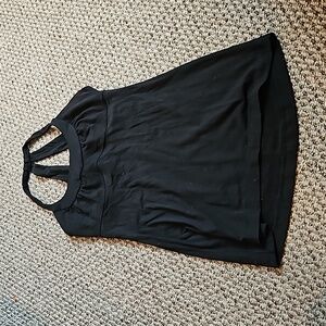 Lululemon black racerback bra workout yoga top small